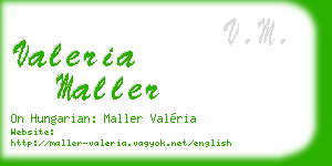 valeria maller business card